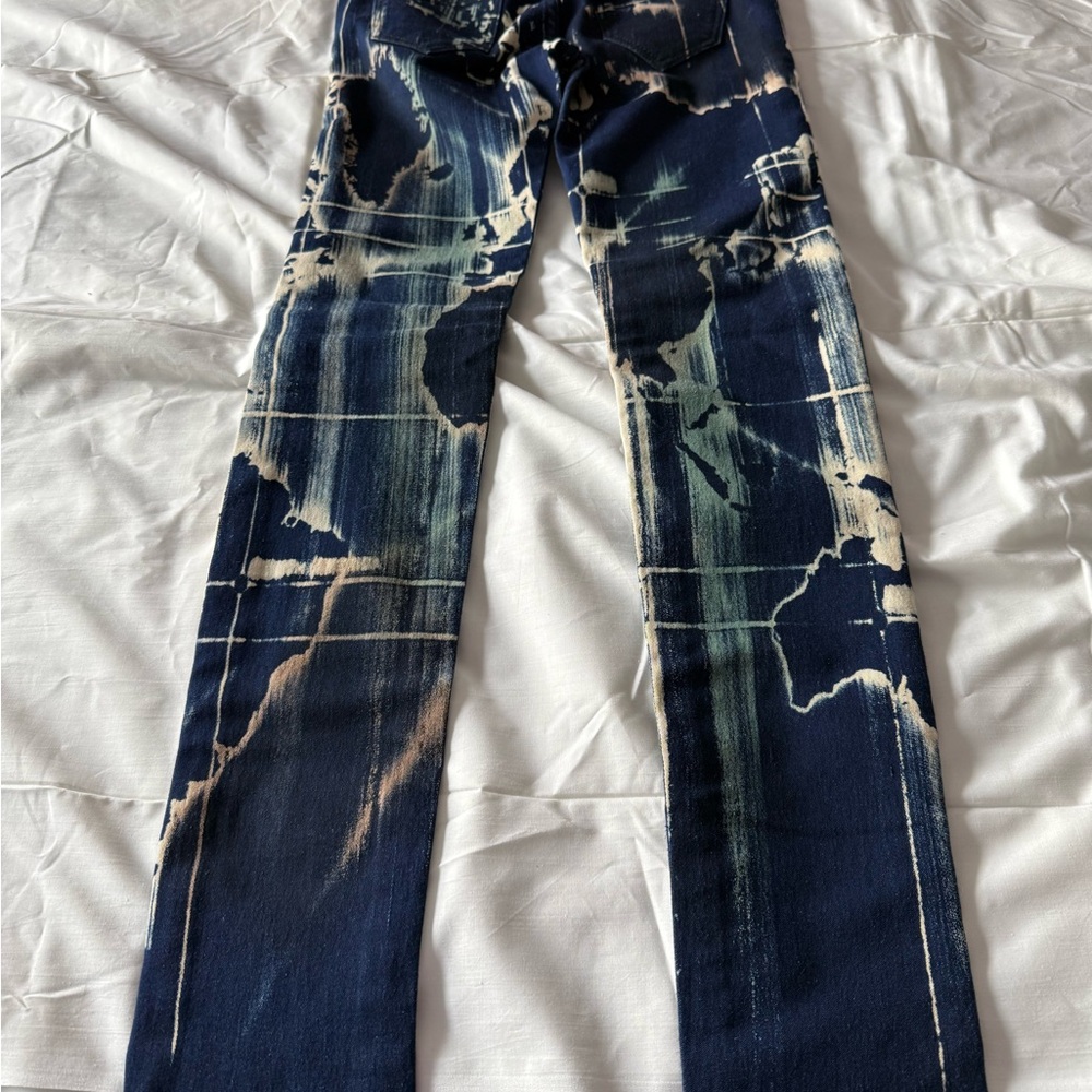 F & J funky jeans wear Unique Tie-Dye Denim Jeans